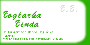 boglarka binda business card